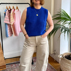 Barrel Leg Cotton Trouser