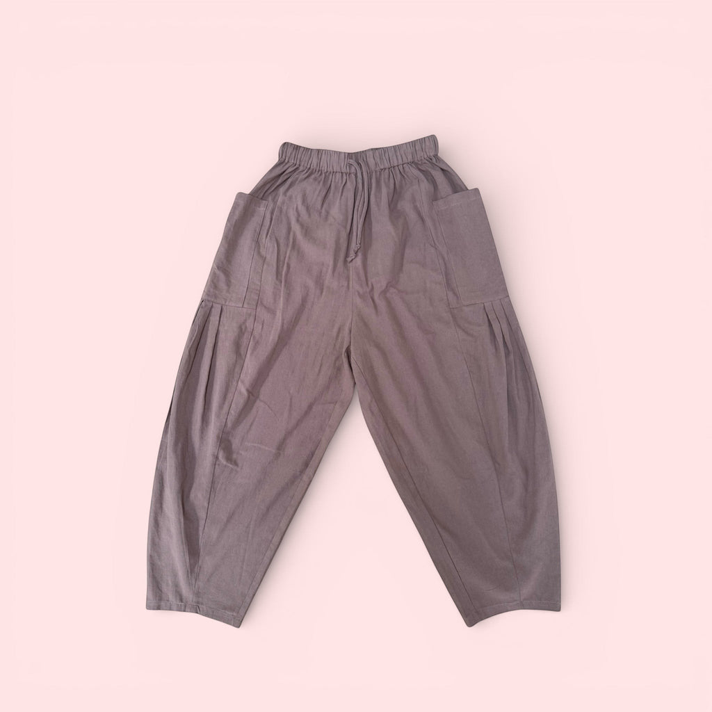 Barrel Harem Trousers - Mocha