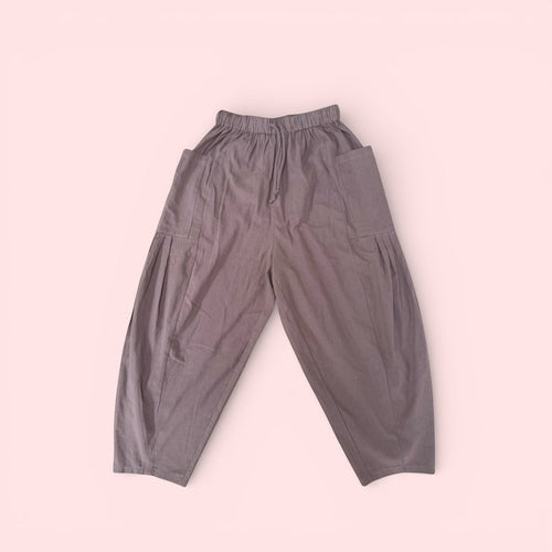 Barrel Harem Trousers - Mocha