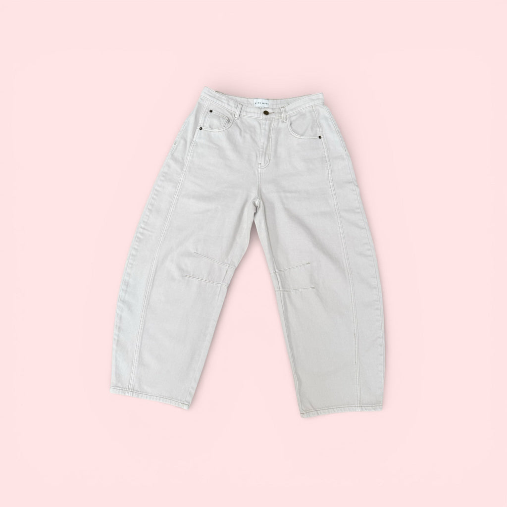 Barrel Leg Cotton Trouser