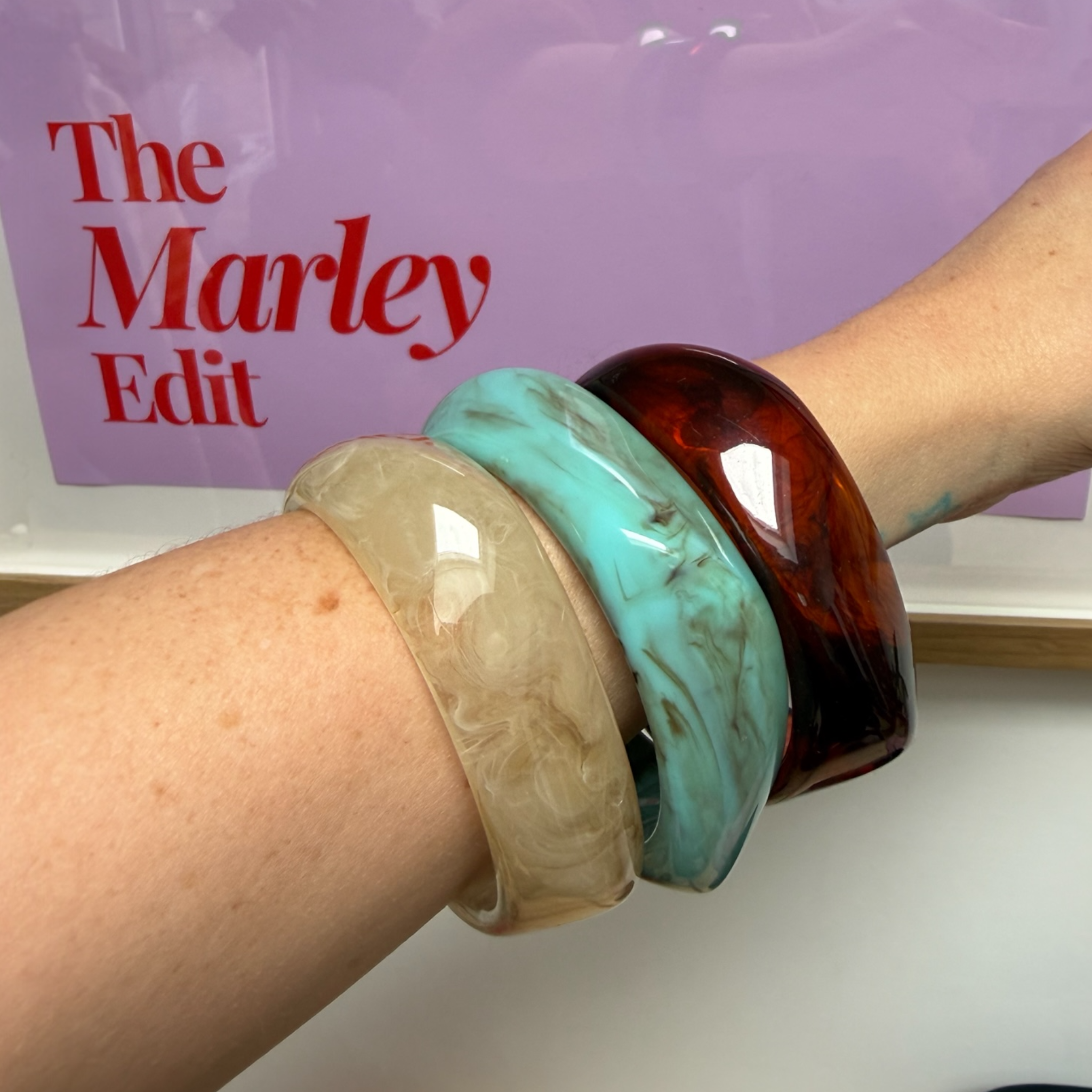 Marbled Resin Bangles - Mix & Match Bracelets