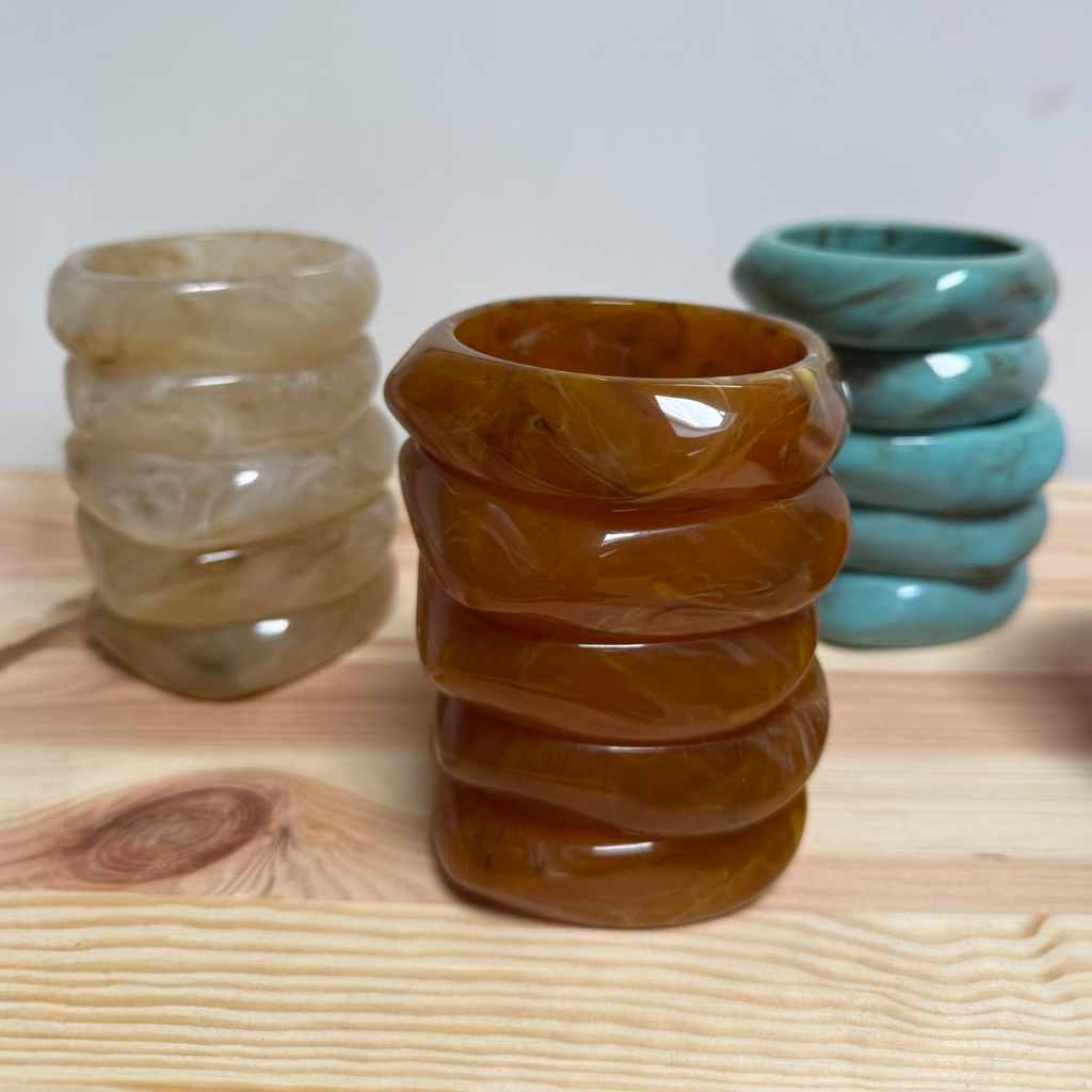 Marbled Resin Bangles - Mix & Match Bracelets
