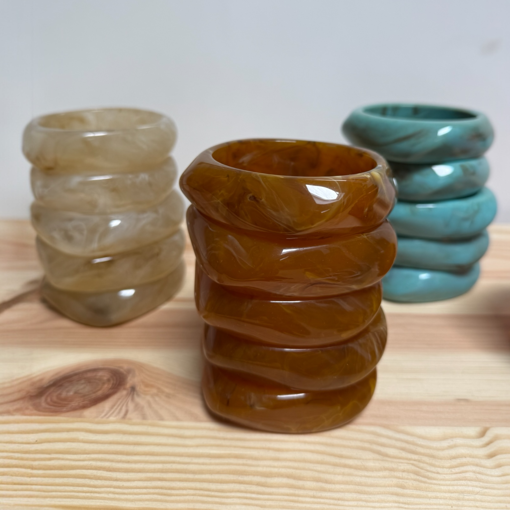 Marbled Resin Bangles - Mix & Match Bracelets