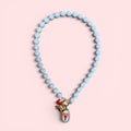 Catch of the Day Beaded Necklace with Lobster Charm Cluster